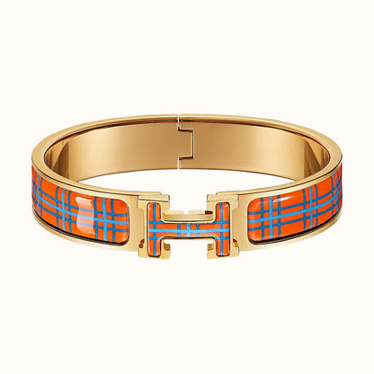 [Renovia Jewelry]H TARTAN BRACELET 12MM