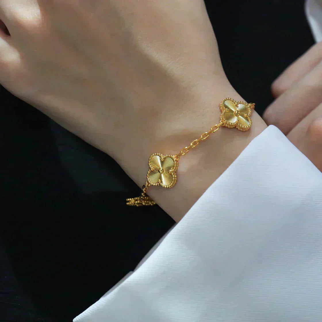 [Renovia Jewelry] CLOVER 5 MOTIF LASER BRACELET COLLECTION