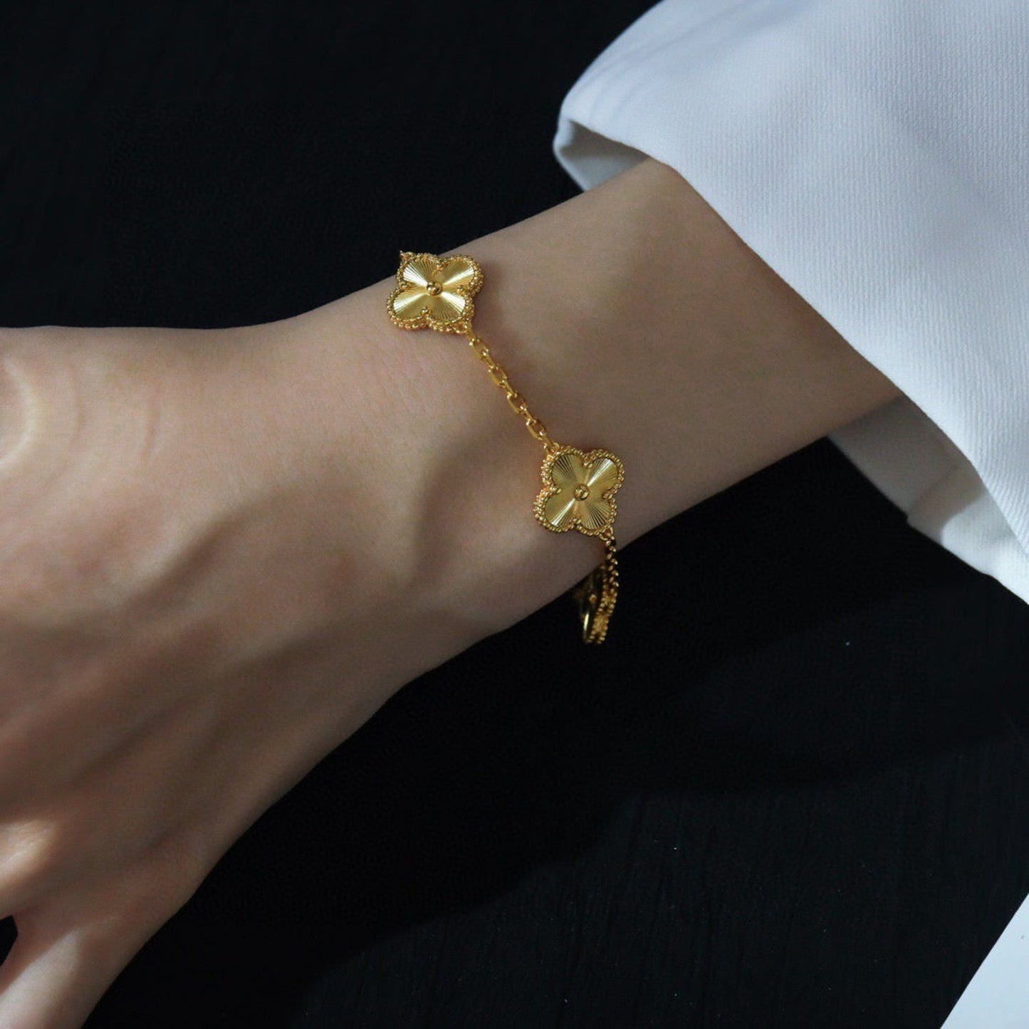 [Renovia Jewelry] CLOVER 5 MOTIF LASER BRACELET COLLECTION