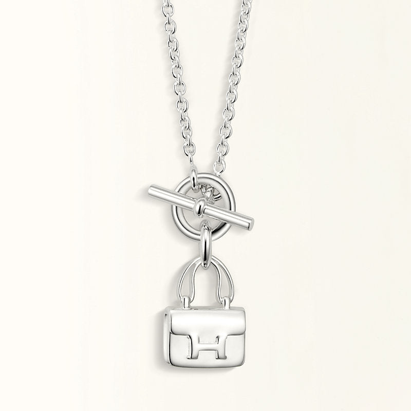 [Renovia Jewelry]POP H PEDANT SILVER NECKLACE