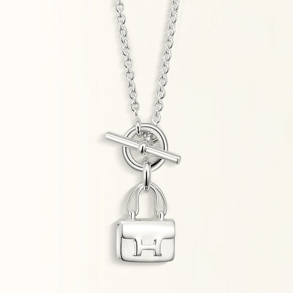 [Renovia Jewelry]POP H PEDANT SILVER NECKLACE