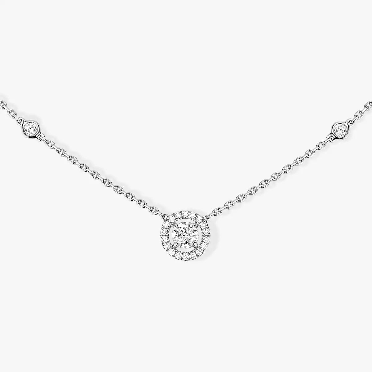 [Renovia Jewelry]Diamond Necklace 0,20ct Brilliant Shape Joy