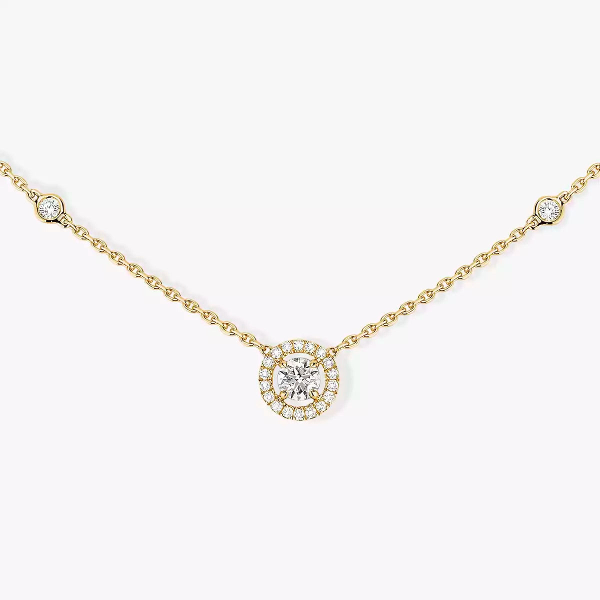 [Renovia Jewelry]Diamond Necklace 0,20ct Brilliant Shape Joy
