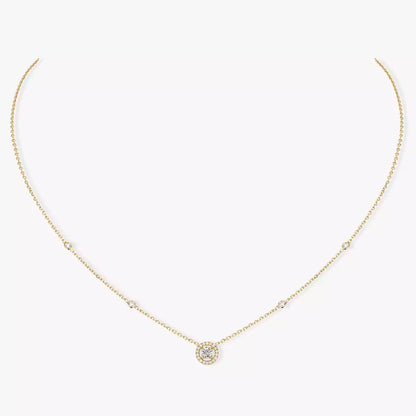 [Renovia Jewelry]Diamond Necklace 0,20ct Brilliant Shape Joy