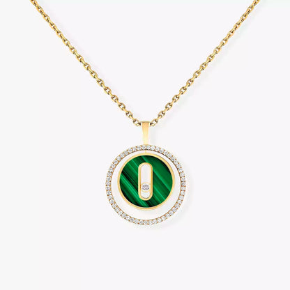 [Renovia Jewelry]Lucky Move Diamond Necklace in Rose Gold and White Mother-of-Pearl