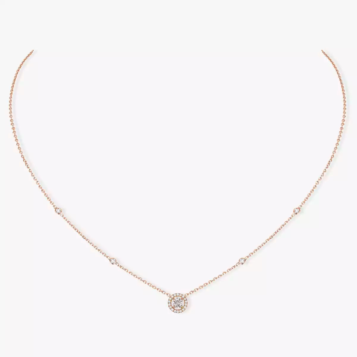 [Renovia Jewelry]Diamond Necklace 0,20ct Brilliant Shape Joy