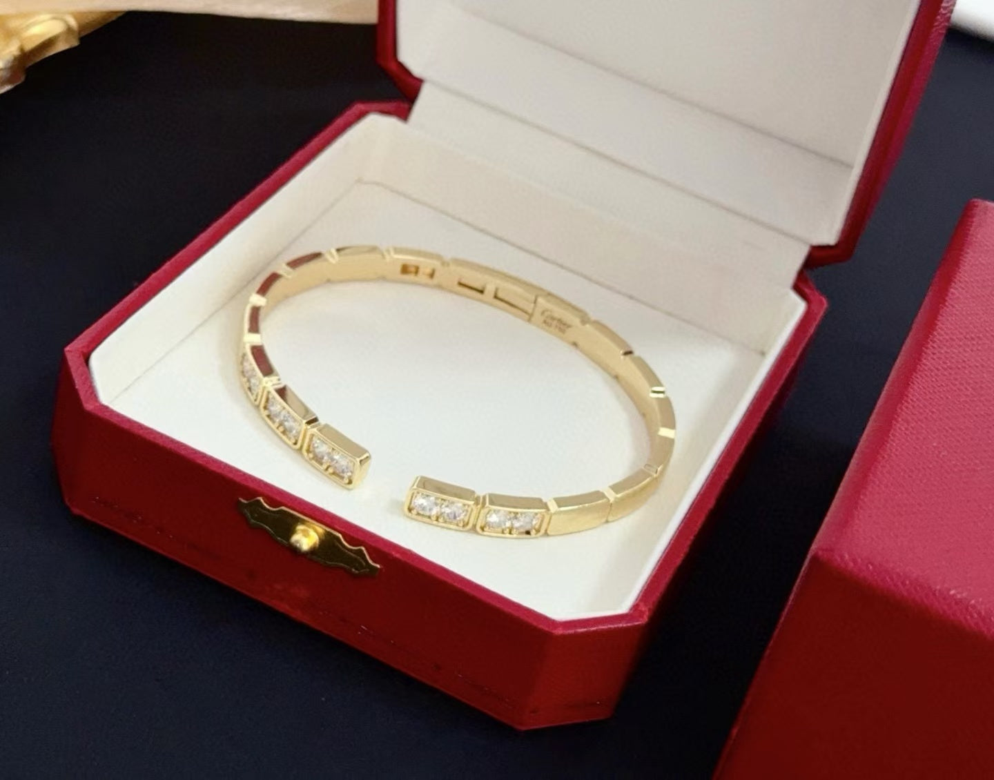 [Renovia Jewelry]LOVE DIAMOND OPEN  BRACELET