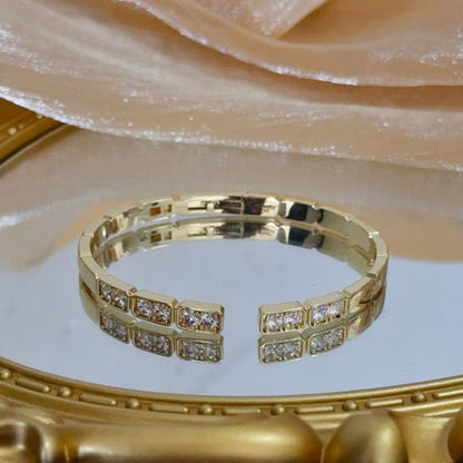 [Renovia Jewelry]LOVE DIAMOND OPEN  BRACELET
