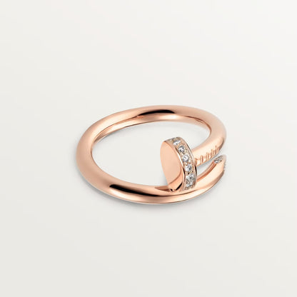 [Renovia Jewelry]JUSTE RING 2.6MM HALF DIAMOND