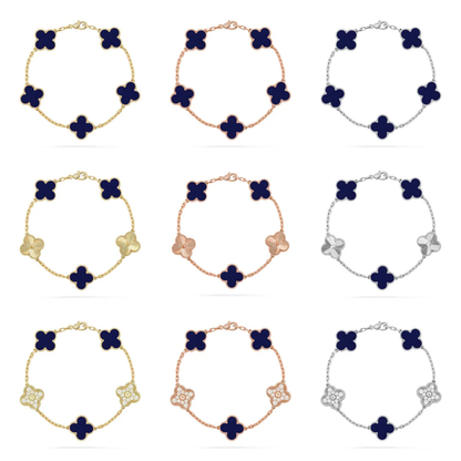 [Renovia Jewelry]CLOVER 5 MOTIF LAPIS LAZULI BRACELET COLLECTION
