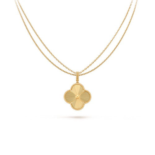 [Renovia Jewelry]CLOVER 25MM PEDANT NECKLACE GOLD