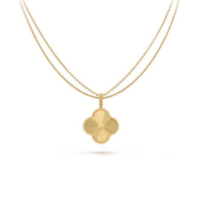 [Renovia Jewelry]CLOVER 25MM PEDANT NECKLACE GOLD