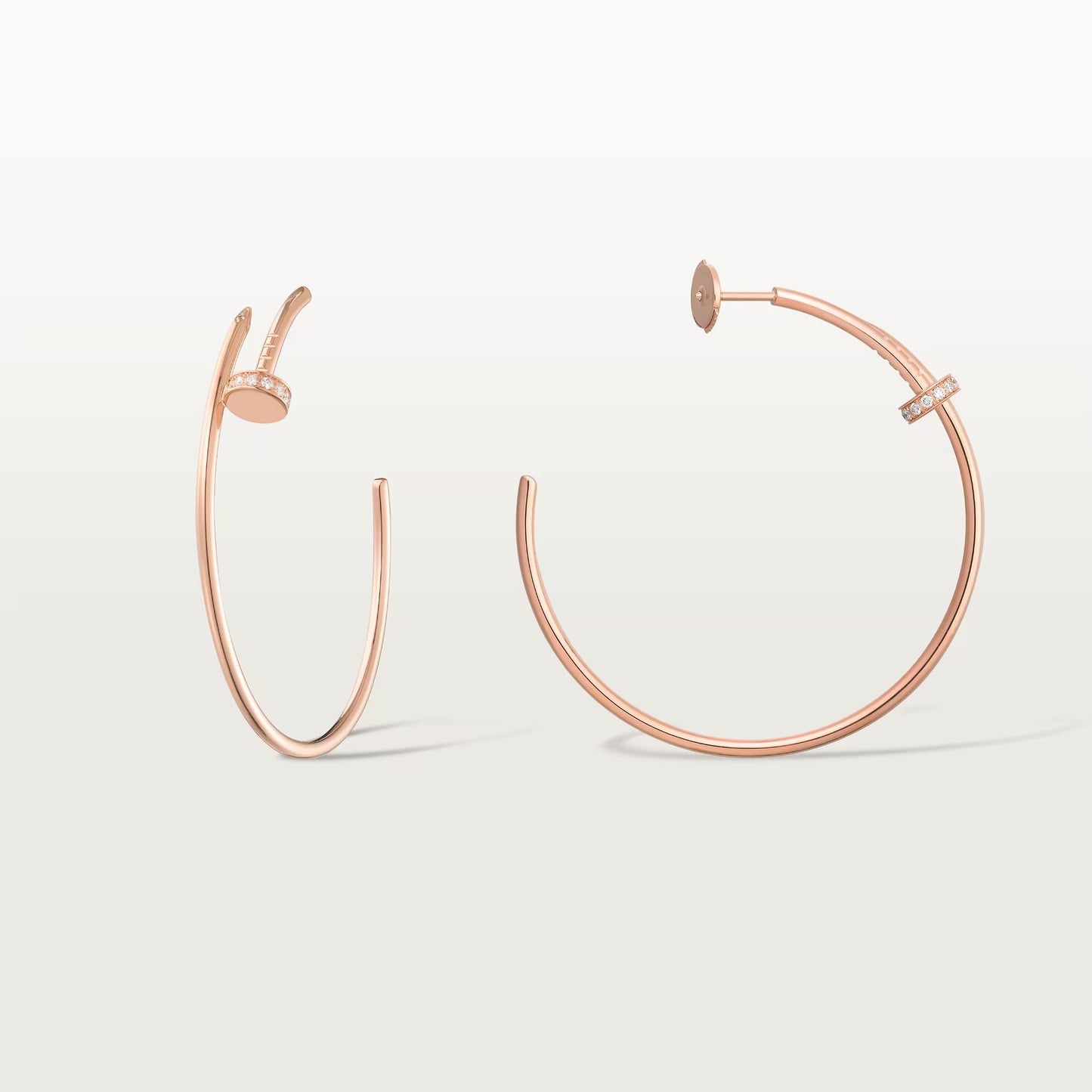 [Renovia Jewelry]JUSTE HALF DIAMOND LARGE EARRINGS