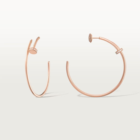 [Renovia Jewelry]JUSTE HALF DIAMOND LARGE EARRINGS
