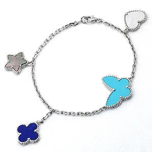 [Renovia Jewelry]LUCKY SPRING SILVER BRACELET 4 MOTIF