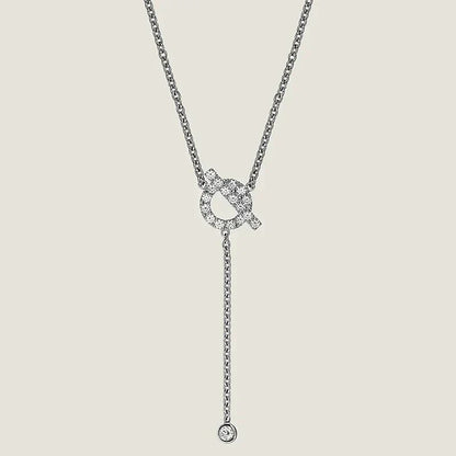 [Renovia Jewelry]FINESSE SILVER DIAMOND NECKLACE