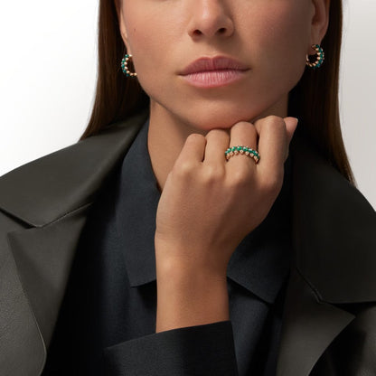 [Renovia Jewelry]CLASH 7.9MM AGATE CHALCEDONY RING