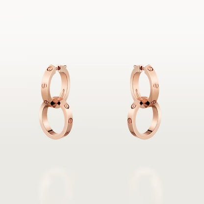 [Renovia Jewelry]LOVE 3.3MM DANGLE EARRINGS