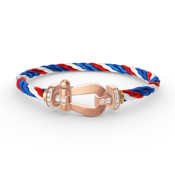 [Renovia Jewelry]FORCE LARGE HORSESHOE HALF DIAMOND BRACELET ROSE GOLD