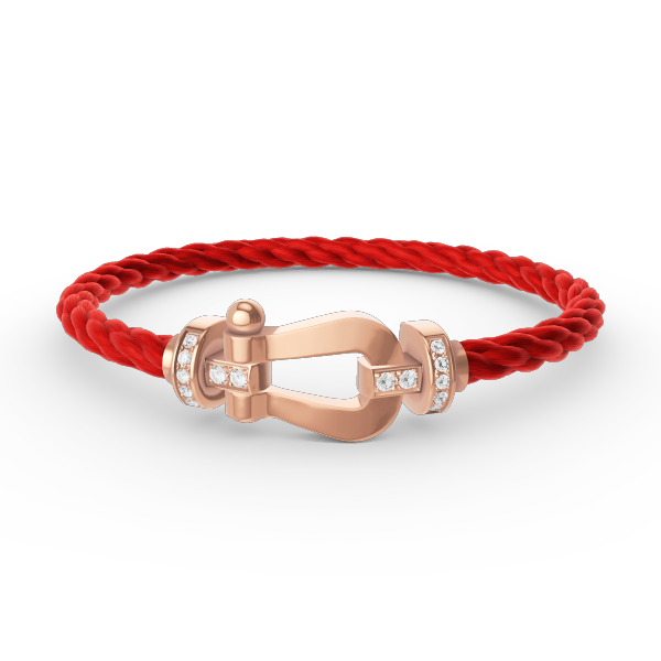[Renovia Jewelry]FORCE LARGE HORSESHOE HALF DIAMOND BRACELET ROSE GOLD