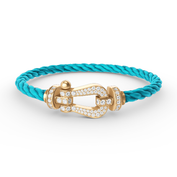[Renovia Jewelry]FORCE LARGE HORSESHOE FULL DIAMOND BRACELET GOLD