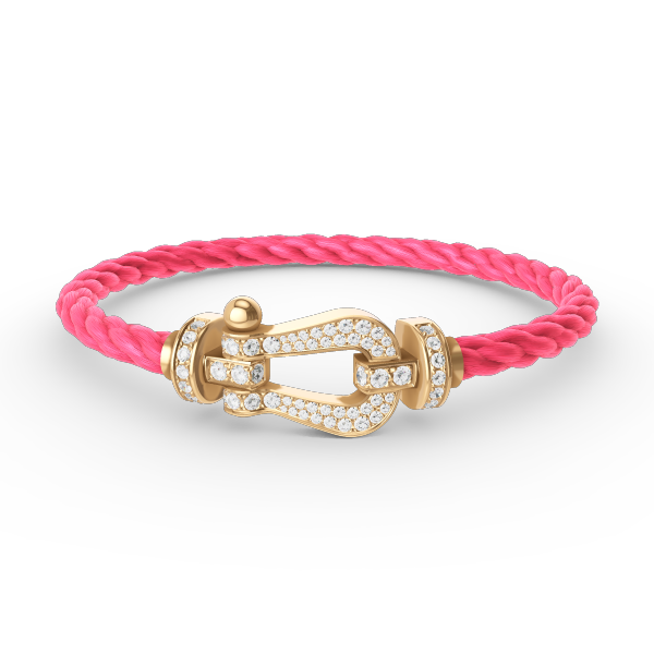 [Renovia Jewelry]FORCE LARGE HORSESHOE FULL DIAMOND BRACELET GOLD