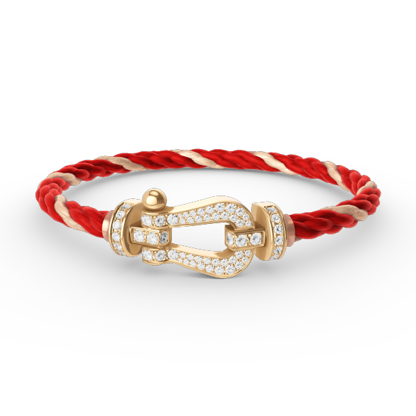 [Renovia Jewelry]FORCE LARGE HORSESHOE FULL DIAMOND BRACELET GOLD