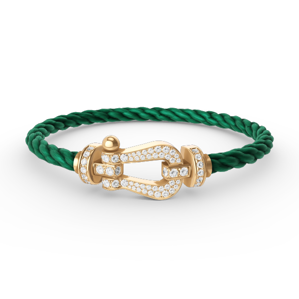 [Renovia Jewelry]FORCE LARGE HORSESHOE FULL DIAMOND BRACELET GOLD