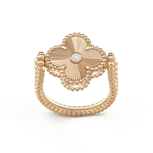 [Renovia Jewelry]CLOVER RIVERSIBLE ROSE GOLD RING