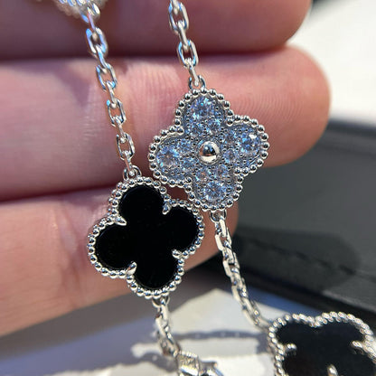 [Renovia Jewelry] CLOVER 5 MOTIF ONYXS BRACELET COLLECTION