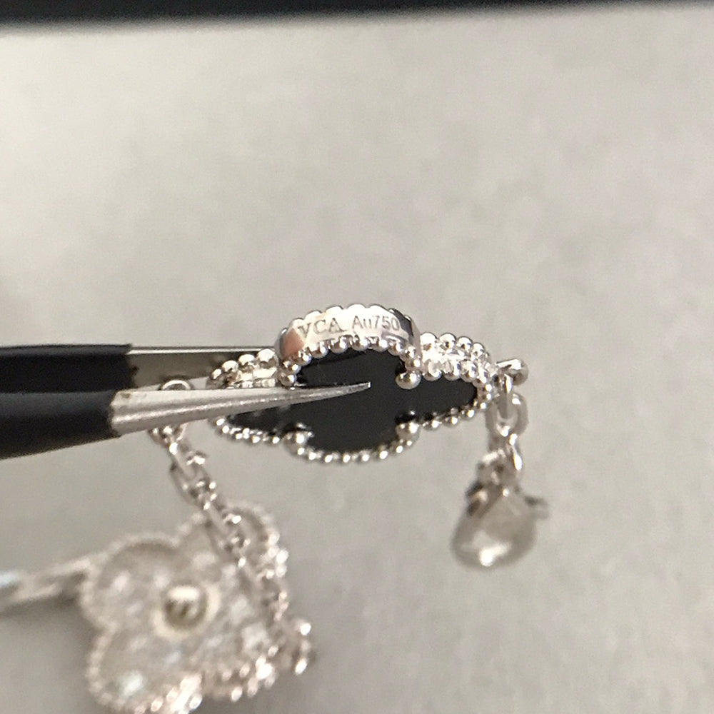 [Renovia Jewelry] CLOVER 5 MOTIF ONYXS BRACELET COLLECTION
