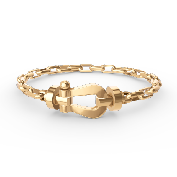 [Renovia Jewelry]FORCE LARGE HORSESHOE CLASP  METAL BRACELET