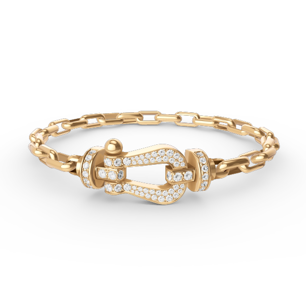 [Renovia Jewelry]FORCE LARGE HORSESHOE CLASP  METAL BRACELET