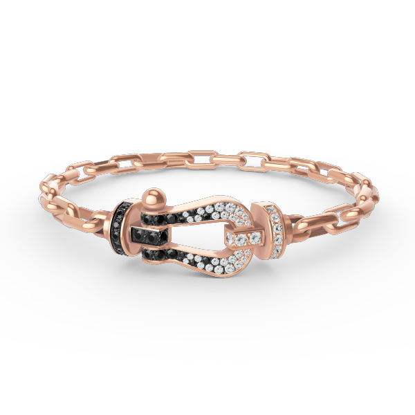 [Renovia Jewelry]FORCE LARGE HORSESHOE CLASP  METAL BRACELET