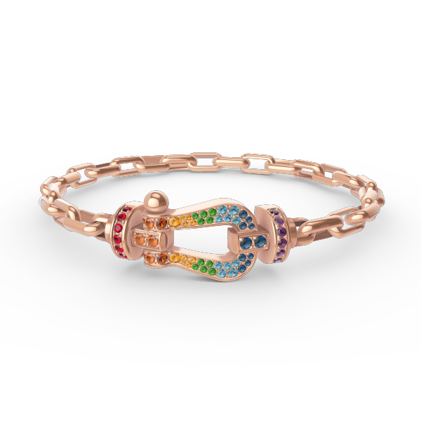 [Renovia Jewelry]FORCE LARGE HORSESHOE CLASP  METAL BRACELET