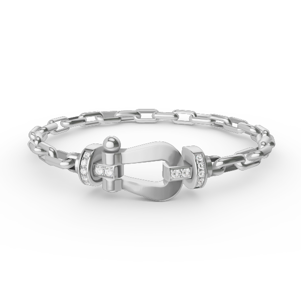 [Renovia Jewelry]FORCE LARGE HORSESHOE CLASP  METAL BRACELET