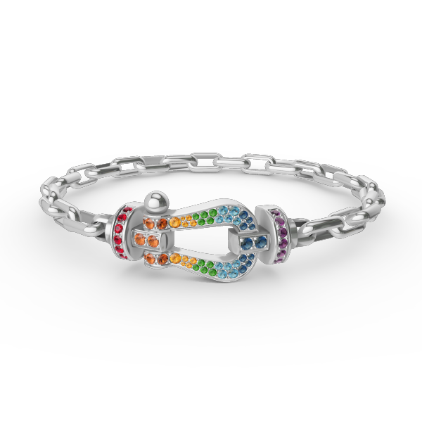 [Renovia Jewelry]FORCE LARGE HORSESHOE CLASP  METAL BRACELET