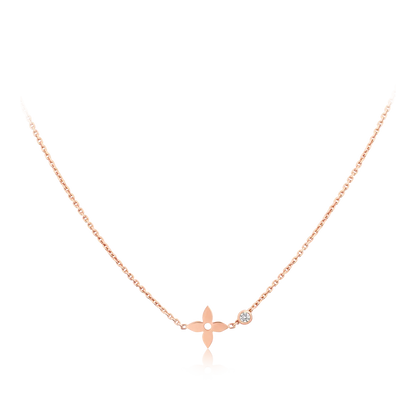 [Renovia Jewelry]BLOSSOM PENDANT PINK GOLD AND DIAMOND
