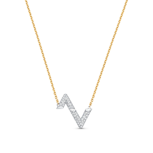 [Renovia Jewelry]VOLT SILVER DIAMOND PEDANT NECKLACE