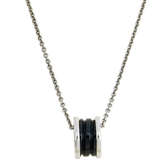 [Renovia Jewelry]ZERO 1 BLACK CERAMIC SILVER NECKLACE