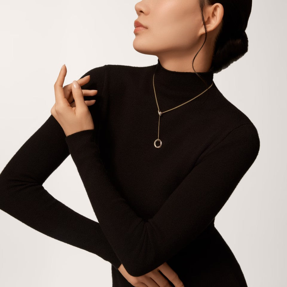 [Renovia Jewelry]TRINITY DIAMONDS NECKLACE