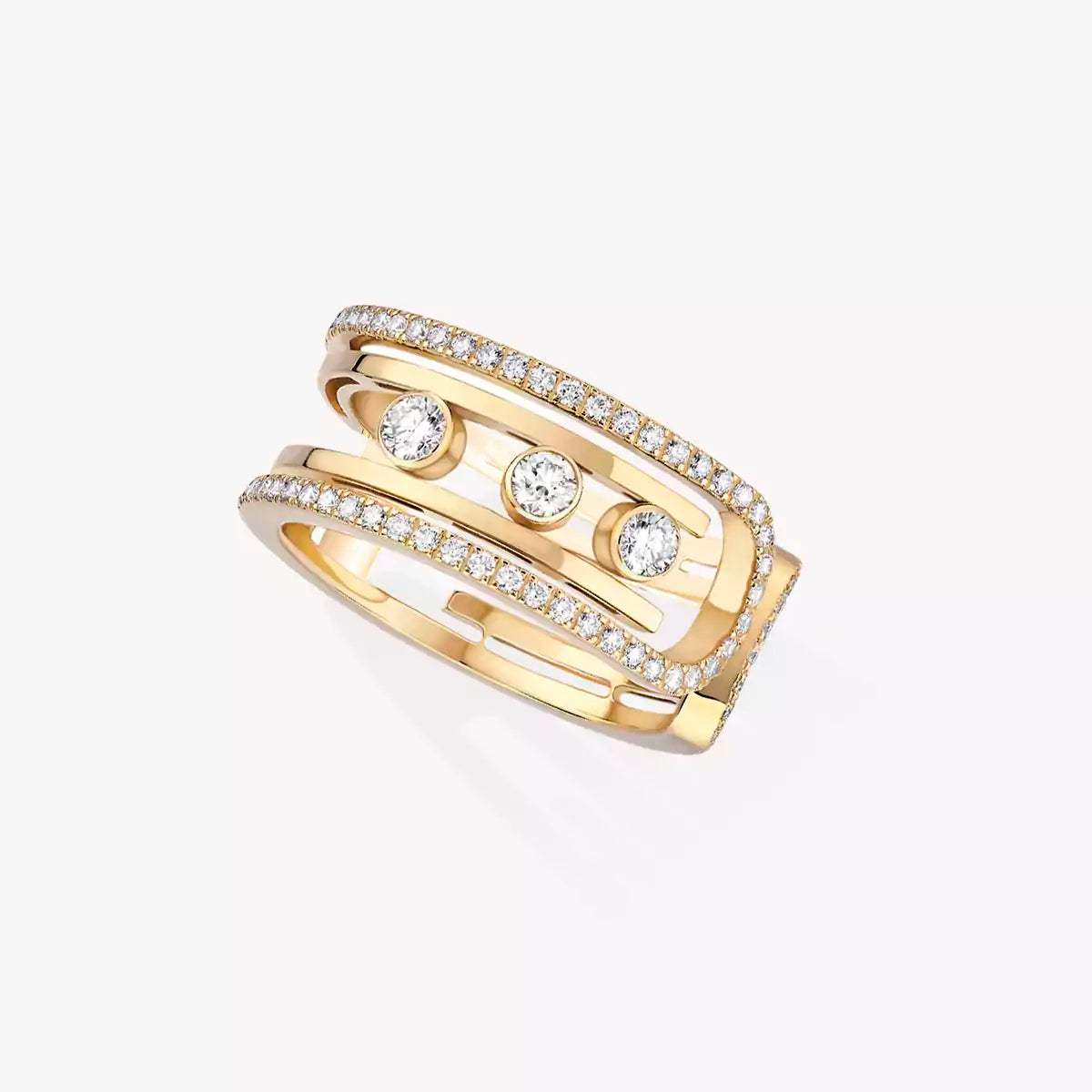 [Renovia Jewelry]Move 10th Diamond Ring in Gold