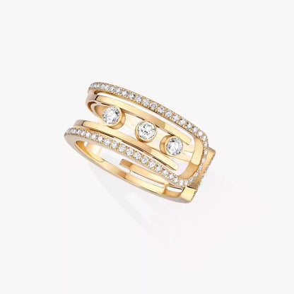 [Renovia Jewelry]Move 10th Diamond Ring in Gold