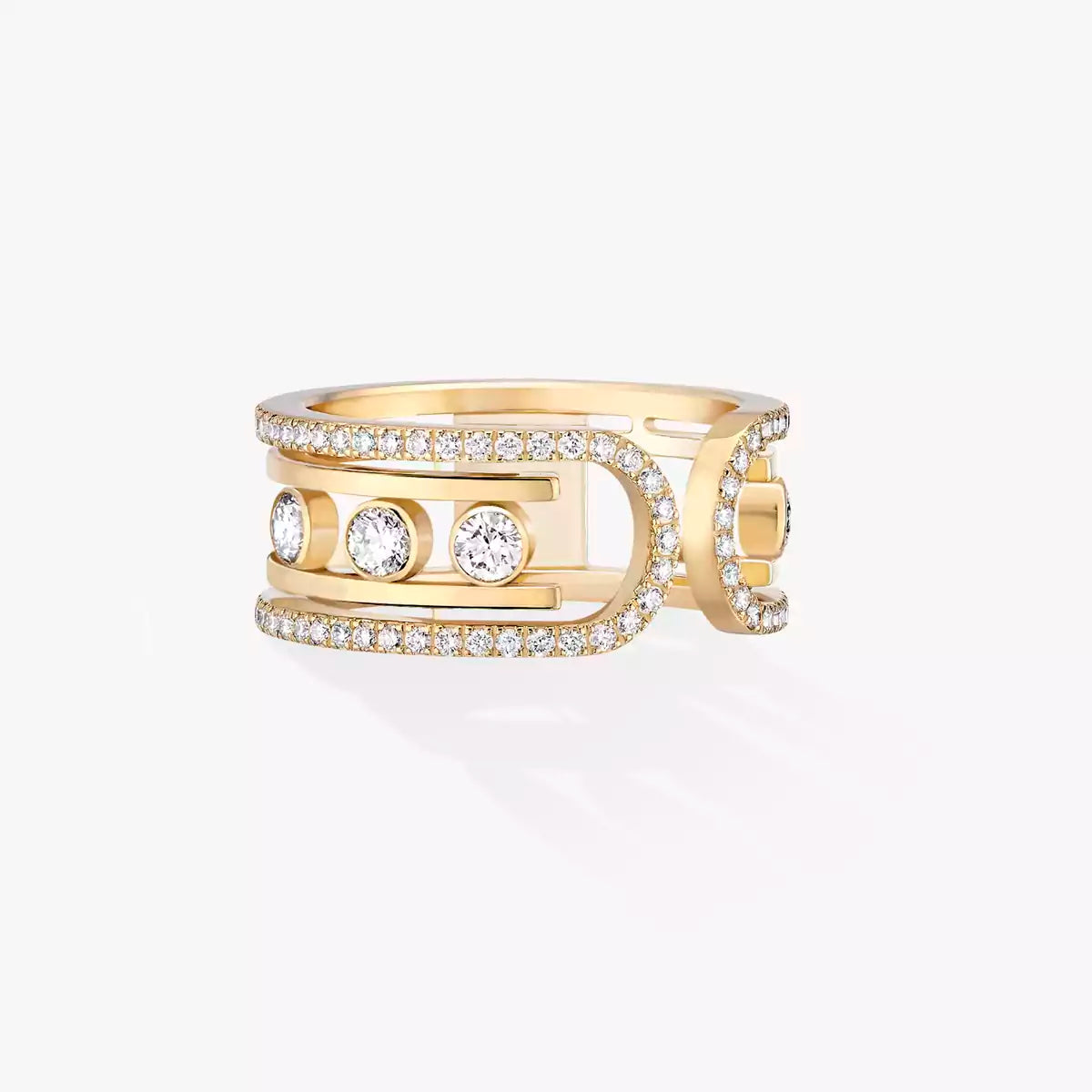 [Renovia Jewelry]Move 10th Diamond Ring in Gold