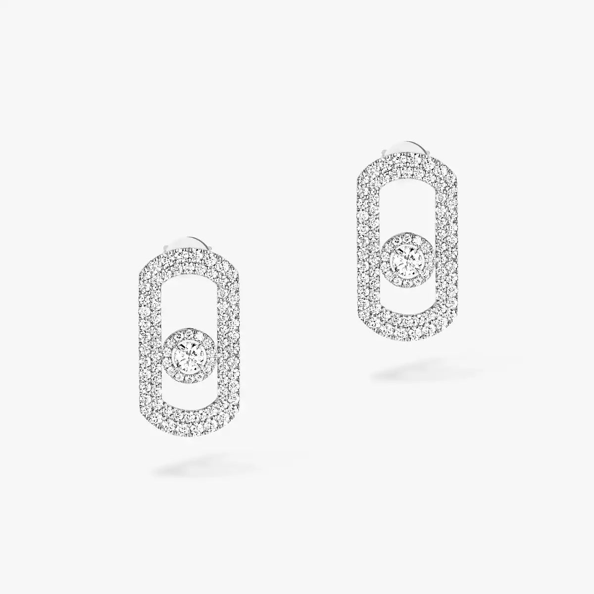 [Renovia Jewelry]So Move Pave_-Set Diamond Earrings in Silver