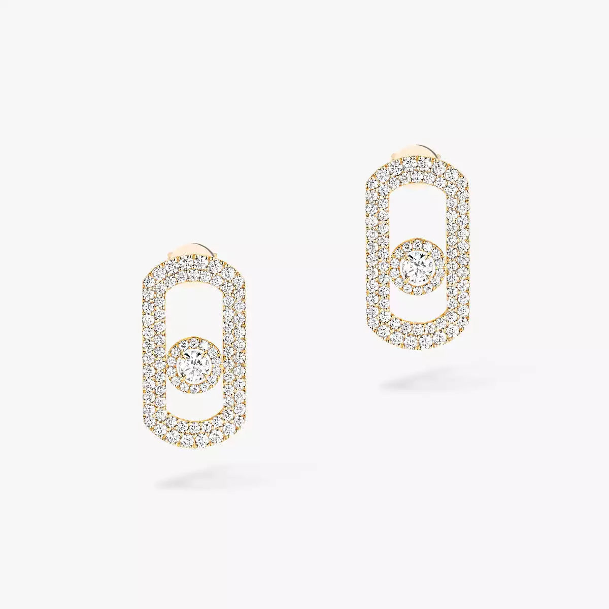[Renovia Jewelry]So Move Pave_-Set Diamond Earrings in Silver