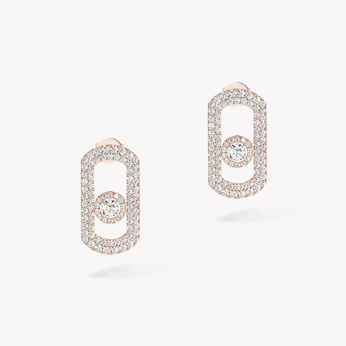 [Renovia Jewelry]So Move Pave_-Set Diamond Earrings in Silver