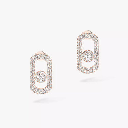 [Renovia Jewelry]So Move Pave_-Set Diamond Earrings in Silver