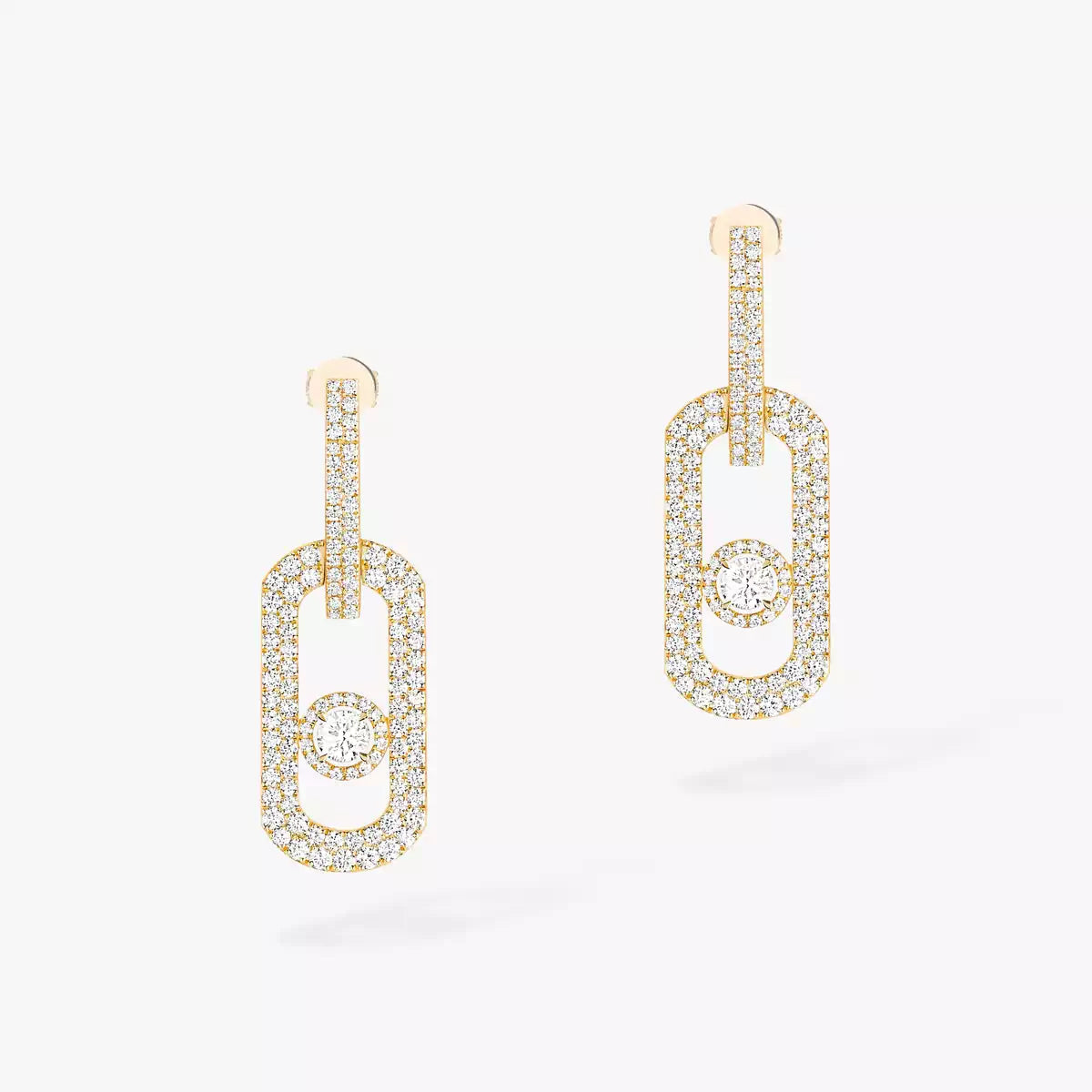 [Renovia Jewelry]So Move XL Pave_-Set Diamond Pendant Earrings