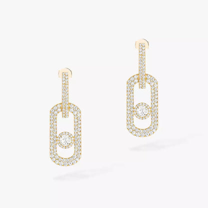 [Renovia Jewelry]So Move XL Pave_-Set Diamond Pendant Earrings